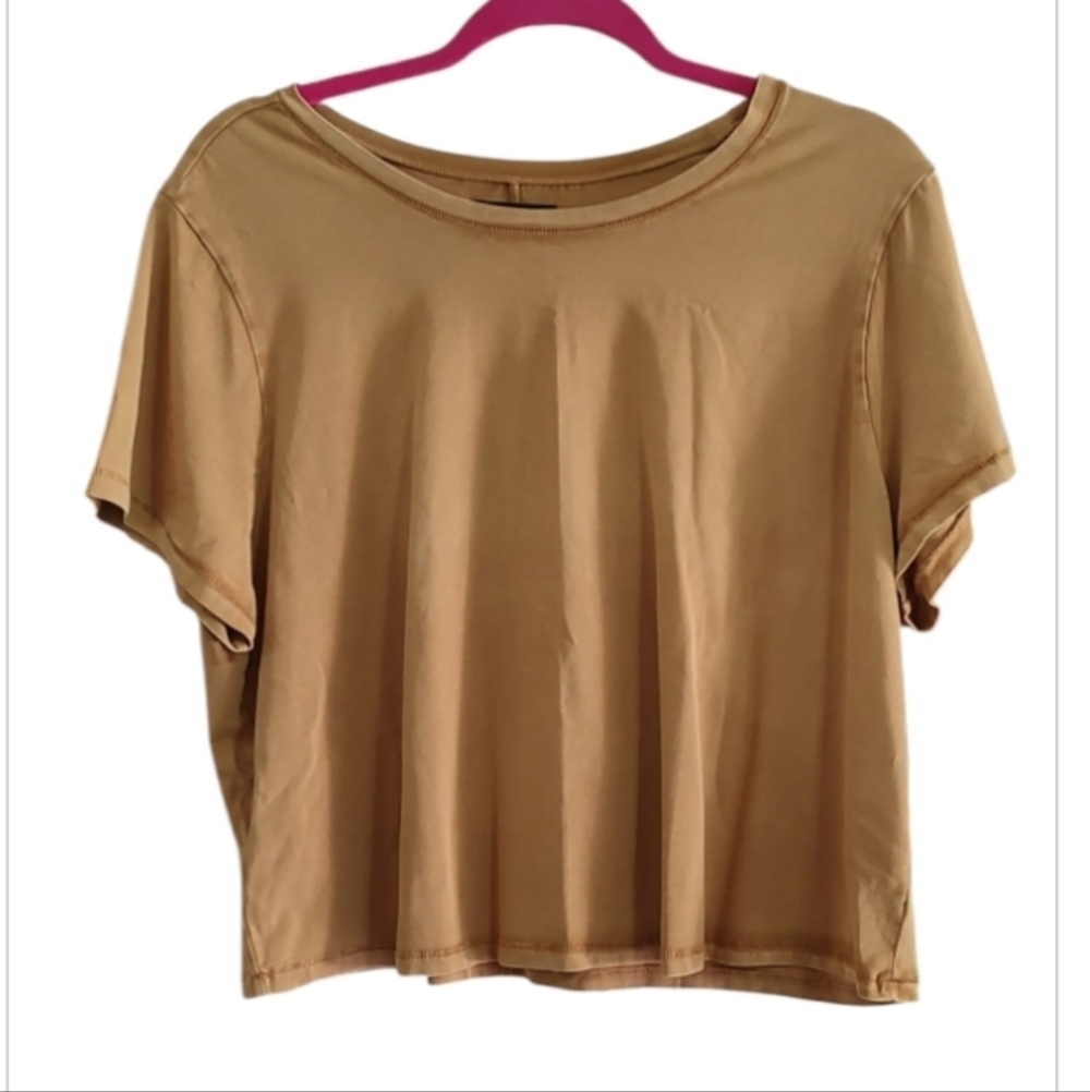 Lane Bryant Carmel Short Sleeve Crop Top Size 18/20